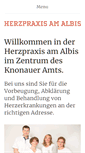 Mobile Screenshot of herzpraxis-am-albis.ch